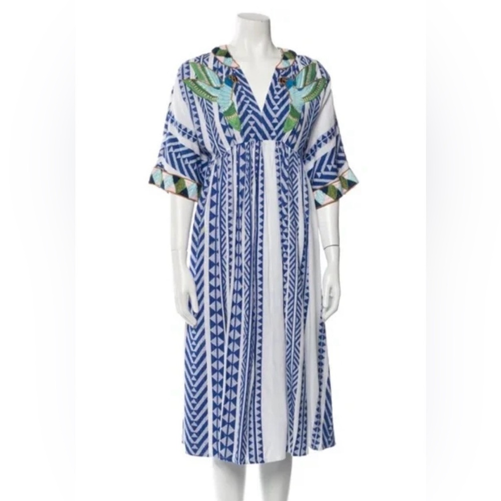 Blue and White Farm Rio Dress
